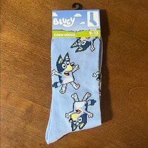 Bluey Crew Socks with Cartoon Print